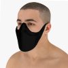 Masca protectie faciala nas gura, Neo Half, Neagra, usoara, dezinfectabila, reutilizabila, fashion - imagine 5