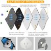 Masca de protectie textila cu filtru, detasabil, reutilizabila, Neo Filter, Bleu - imagine 6
