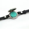 Bratara cu aromoterapie Neo™ WJ489, Blue Shell, eco-friendly, aliaj de zinc si piele ecologica - imagine 2