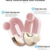 Dispozitiv de curatare faciala Neo™ LUNA-R mini UFO, 4 in 1, Pearl Pink, 8000 oscilatii/minut, 3 viteze, hipoalergenic, 3 programe pentru intinerirea pielii, cu efect anti-rid si tratament rejuvenare, EMS lumina LED, Acumulator, incarcare Wireless, Roz - imagine 7